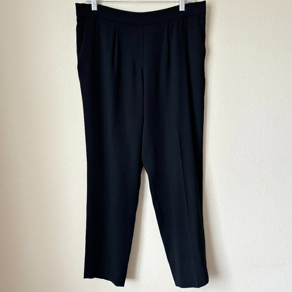The Reset R Label Black Essential Pull On Stretch Waist Trouser Pants
